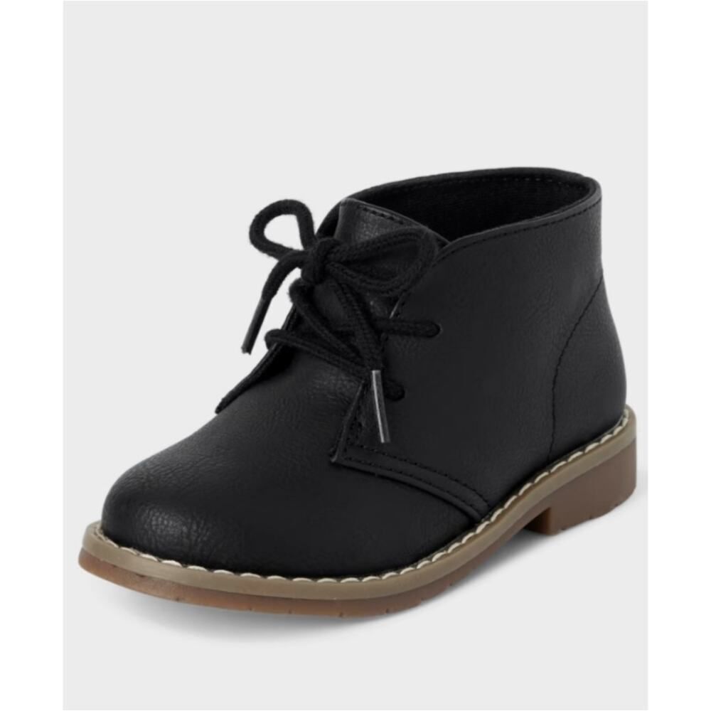 The Children's Place Toddler Boys Lace Up Boots - black sz 8